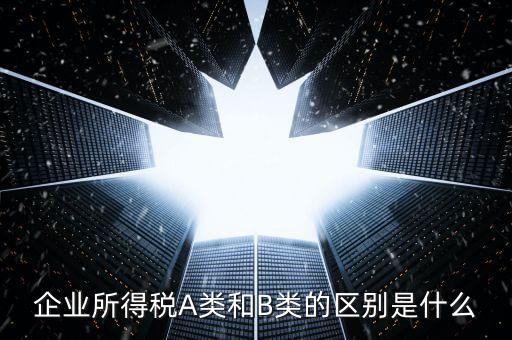 環(huán)境保護稅a類和b類什么區(qū)別，企業(yè)所得稅a類表和b類有什么區(qū)別