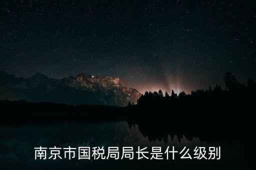 南京市國稅局局長是什么級(jí)別
