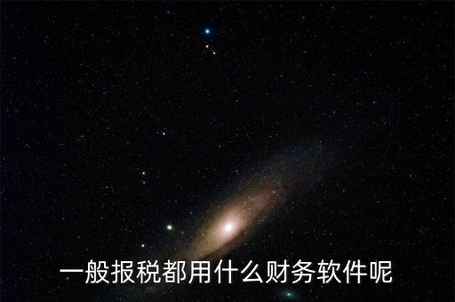 一般報稅都用什么財務軟件呢