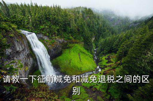 什么減免稅是征前減免，征前減免個(gè)人所得稅什么意思