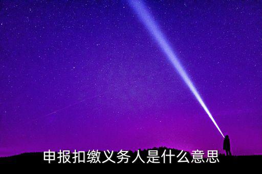什么是非居民扣繳申報，非居民所得申報什么意思