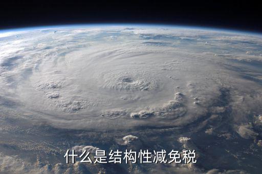 什么是結(jié)構(gòu)性減免稅政策，結(jié)構(gòu)性減稅是什么意思高三政治題中的名詞用通俗的語言解釋一下