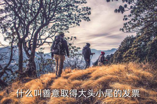 大頭小尾發(fā)票是什么意思，發(fā)票中說的大頭小尾是什么意思