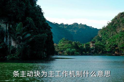 什么是條主動塊為主，條主動塊為主工作機制什么意思