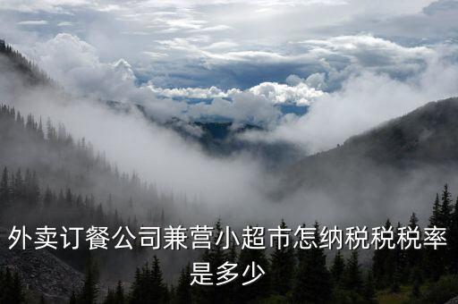 兼營(yíng)什么稅率，外賣訂餐公司兼營(yíng)小超市怎納稅稅稅率是多少