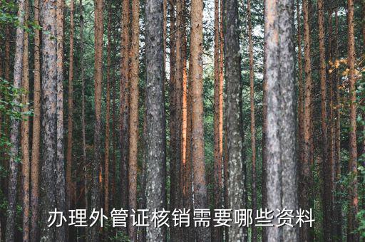 云南注銷外管證需要什么資料，辦理外管證核銷需要哪些資料