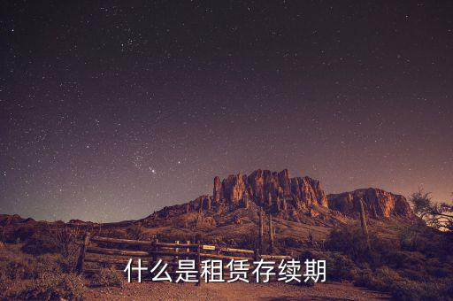 申報租金所屬租賃期是什么意思，什么是租賃存續(xù)期