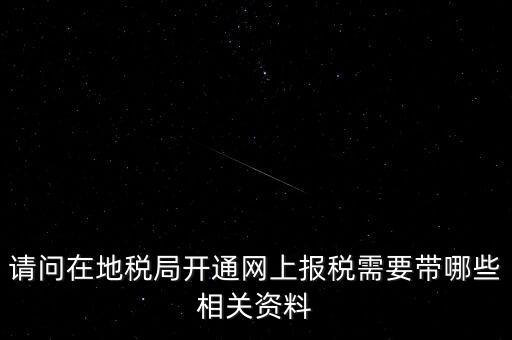 網(wǎng)上申報(bào)地稅需要什么，一般納稅人網(wǎng)上申報(bào)地稅上要報(bào)哪些稅
