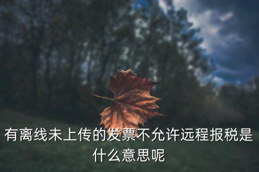 遠(yuǎn)程報(bào)稅是什么意思，征期抄報(bào)稅和遠(yuǎn)程報(bào)稅是一個(gè)概念嗎有什么區(qū)別呢