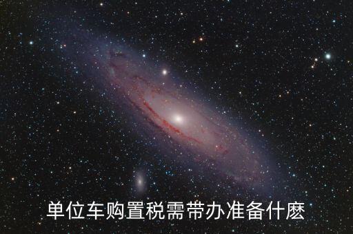 單位車輛購置稅需要什么材料，新車?yán)U納購置稅需要帶什么