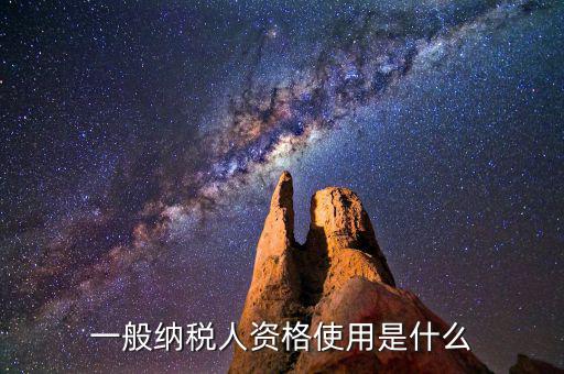 納稅資格包括什么，一般納稅人的認定資格是什么