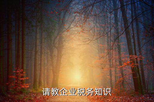 稅收工作的主業(yè)是什么，請教企業(yè)稅務(wù)知識