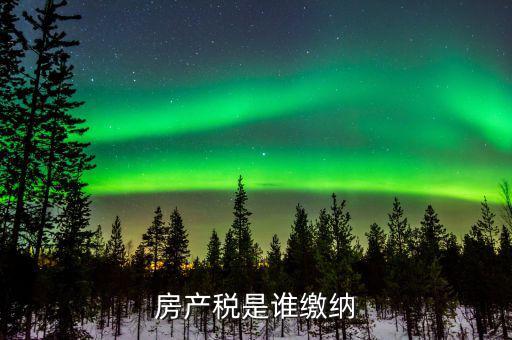 房產(chǎn)稅是什么 由誰繳納，房產(chǎn)稅是誰繳納