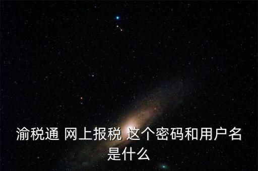 重慶電子稅務(wù)局用戶名是什么，登錄國稅網(wǎng)上辦稅服務(wù)廳的用戶名和密碼是什么