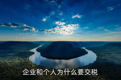 個稅為什么由企業(yè)交，個體工商戶為什么要交個人所得稅