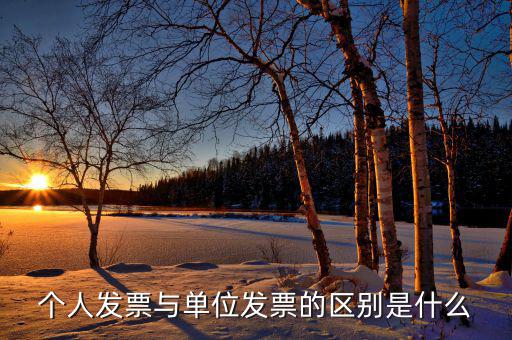 個人發(fā)票是什么樣，個人發(fā)票與單位發(fā)票的區(qū)別是什么