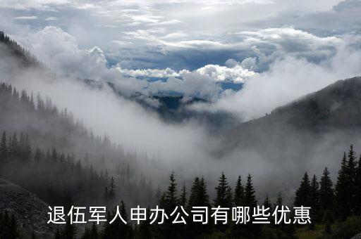 退伍開公司有什么優(yōu)惠，退伍軍人申辦公司有哪些優(yōu)惠