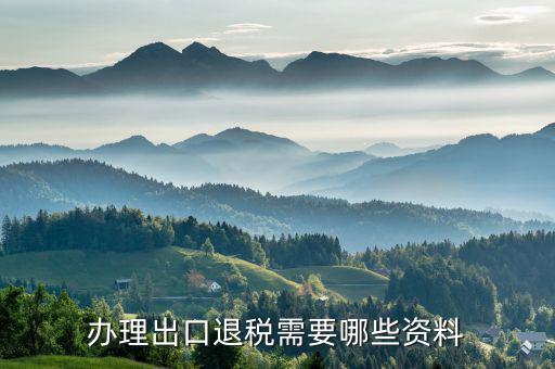 出口退稅需要什么，辦理出口退稅需要提供哪些資料或證件