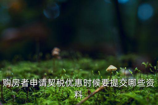 辦理契稅優(yōu)惠需要什么資料，如何辦理首套房契稅減免需要什么材料