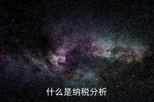 稅收數(shù)據(jù)分析是什么，稅收評(píng)估是什么