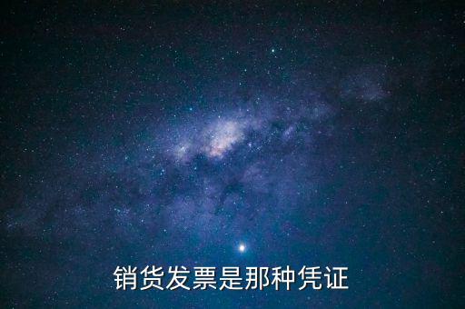 什么是銷貨票，銷貨發(fā)票是那種憑證