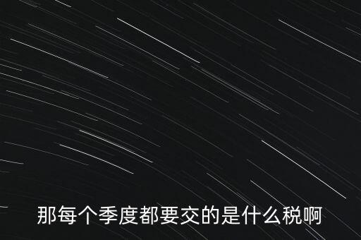 季度報什么稅，一般納稅人商業(yè)企業(yè)查賬征收月度季度分別要申報哪些稅種