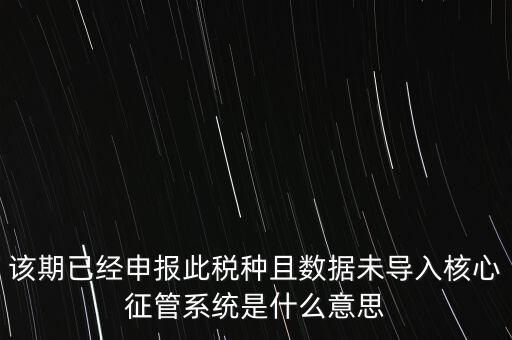 國(guó)稅已申報(bào)未導(dǎo)入什么意思，小姑規(guī)模納稅人申報(bào)后出現(xiàn)已申報(bào)等待導(dǎo)入是什么意思