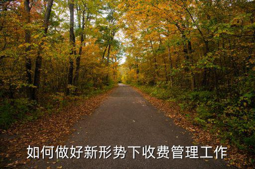 如何搞好征費管理工作，如何做好新形勢下收費管理工作