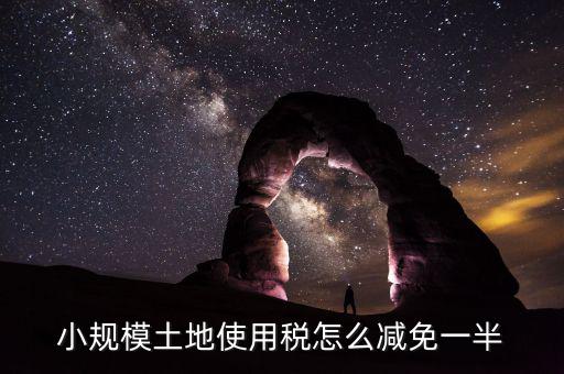 城鎮(zhèn)土地使用稅如何減免，小規(guī)模土地使用稅怎么減免一半