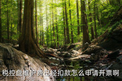 如何通過微信交納稅控盤繼費，稅控盤維護費已經(jīng)扣款怎么申請開票啊