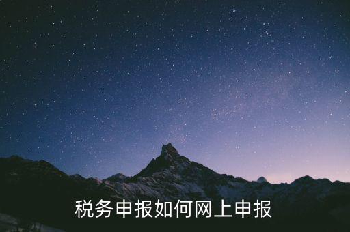 網(wǎng)上系統(tǒng)如何申報稅，稅務(wù)申報如何網(wǎng)上申報