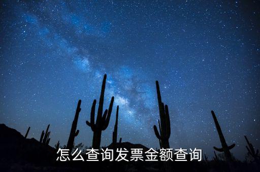 如何查詢發(fā)票額度嗎，怎么查詢發(fā)票金額查詢