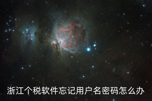 個(gè)稅軟件登錄密碼忘記如何，浙江個(gè)稅軟件忘記用戶名密碼怎么辦
