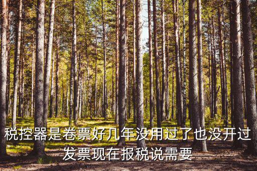 稅控器是卷票好幾年沒用過了也沒開過發(fā)票現在報稅說需要