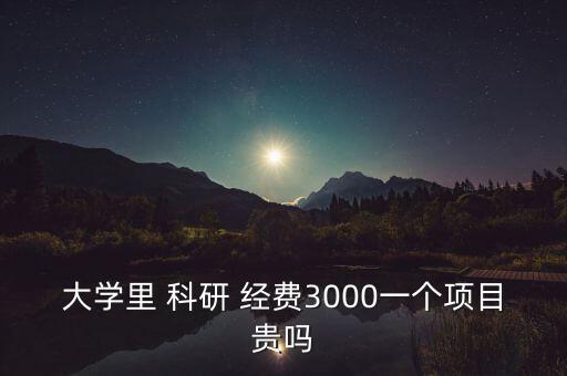 大學里 科研 經(jīng)費3000一個項目貴嗎
