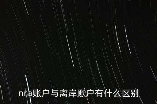 nra賬戶是什么意，NRA賬戶屬于以下哪種賬戶性質(zhì)