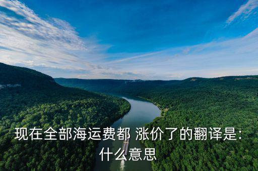 染費(fèi)漲價(jià)英語怎么說,附加費(fèi)縮寫的簡(jiǎn)要說明