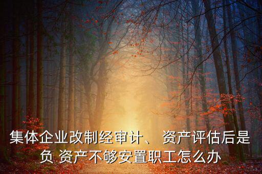 集體企業(yè)改制經審計、 資產評估后是負 資產不夠安置職工怎么辦