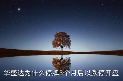 華盛達(dá)為什么停牌3個月后以跌停開盤