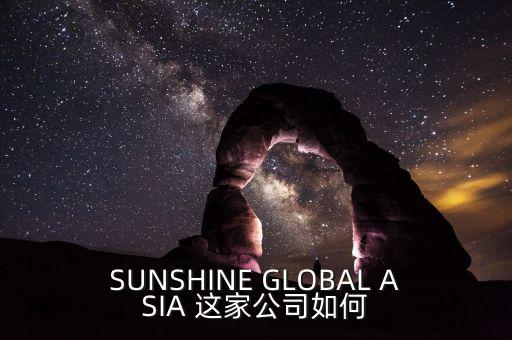 永信亞洲有限公司主要業(yè)務是什么，SUNSHINE GLOBAL ASIA 這家公司如何