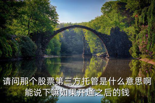 股票托管轉入是什么意思，托管轉出是什么意思