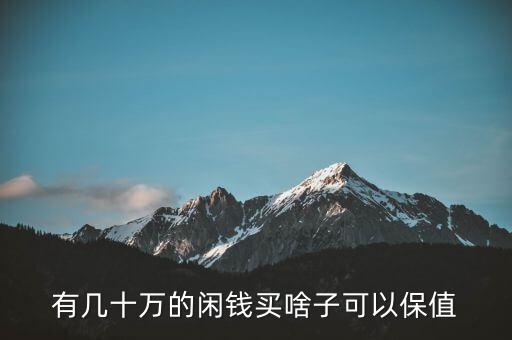 閑錢買什么最保值，手頭有點閑錢想買點有收藏價值的東西有什么好的東西