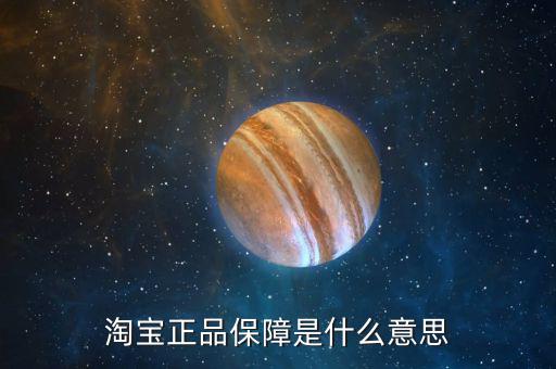 什么是實物保障，淘寶實物擔保金是什么
