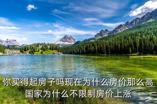 國家為什么不控制房價(jià)，為什么房子的價(jià)格就控制不下來呢