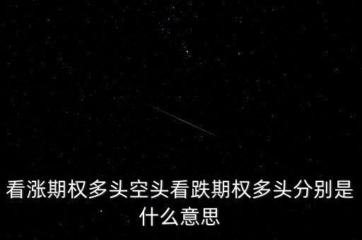 看跌期權(quán)是什么意思，看漲期權(quán)多頭空頭看跌期權(quán)多頭分別是什么意思