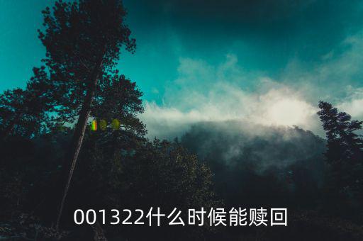 000372什么時(shí)候可以贖回，001322什么時(shí)候能贖回
