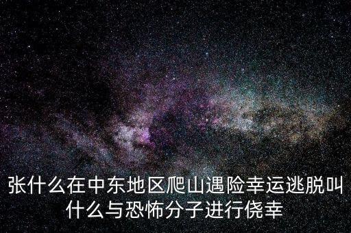 張什么在中東地區(qū)爬山遇險幸運(yùn)逃脫叫什么與恐怖分子進(jìn)行僥幸