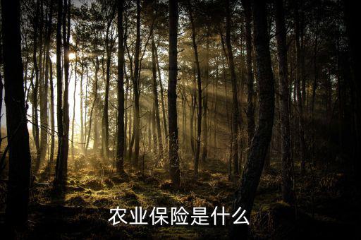 傳統(tǒng)農(nóng)業(yè)保險(xiǎn)主要保什么風(fēng)險(xiǎn)，農(nóng)業(yè)保險(xiǎn)是什么