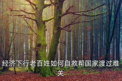 中國(guó)為什么經(jīng)濟(jì)下行老百姓怎么辦，經(jīng)濟(jì)下行老百姓如何自救幫國(guó)家渡過難關(guān)
