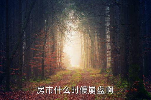 中國房產什么時候崩盤，中國的房市什么時候崩潰
